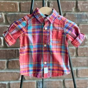 3M Carter’s Plaid Button-down Shirt